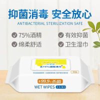 75%酒精湿巾60抽80抽成人学生消毒杀菌湿巾纸婴儿湿巾大包|(加大款)酒精湿巾80抽*2包