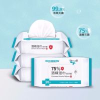 开学必备75%酒精消毒湿巾纸儿童杀灭菌婴幼儿湿纸巾杀毒学生家用|【装】20抽*5包