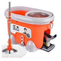 小木马四驱动旋转拖把桶自动甩干拖把家用双桶脚踩免手洗