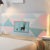 床头套罩北欧风格ins全包防尘软包床靠背万能简约现代木网红同款|麋鹿 长度120cm(通用)