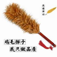 鸡毛掸子除尘家用静电可伸缩电动汽车用家务清洁工具扫灰尘不掉毛|高档实木柄加厚80cm