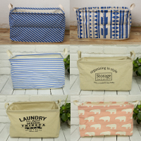 大号收纳盒布艺棉麻家居衣物整理箱玩具筐书本零食杂物zakka