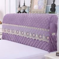 双面床头罩夹棉加厚床头套1.8m床简约现代木质软包欧式床头防尘罩|双面荷兰绒紫 长2.2米[高65厘米]