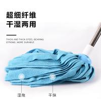 毛巾拖把老式全棉线墩布不锈钢杆干湿两用普通家用吸水拖把