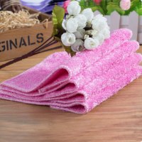 加厚吸水洗碗布竹纤维不沾油厨房专用抹布刷锅洗碗巾不掉毛百洁布|粉色 23*18(3条装)竹纤维