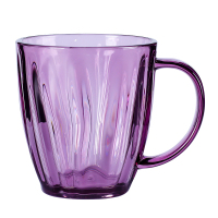 刷牙杯子情侣漱口杯透明塑料洗漱杯子三口之家简约家用牙缸杯一对|紫色