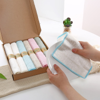 洗碗布家用家务清洁毛巾不沾油厨房吸水不掉毛去油擦桌布刷碗|6条装混色竹纤维抹布(18*23/27*30cm)3小3大盒装