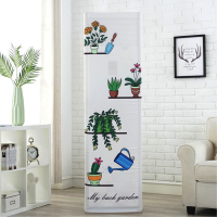 布艺方形空调罩柜机罩格力美的全包现代2p3匹韩版客厅立式防尘罩|绿植 175*53*33cm