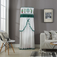 布艺方形空调罩柜机罩格力美的全包现代2p3匹韩版客厅立式防尘罩|三叶草仙人掌（开机不取） 170*50*30cm