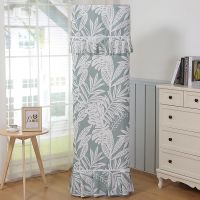 送遥控器套空调罩客厅柜机立式防尘罩开机不取柜式空调套子|叶兰花 3P175*53*33