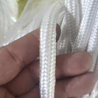 白色耐磨尼龙绳子1m2mm3mm晾衣捆绑帐篷拉绳包装粗细编制编织绳|白色1.5毫米50米