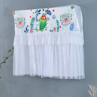 防直吹格力空调罩挂机开机不取挂式防尘罩子卧室月子挡风帘防风套|卡通鹦鹉 长86至88cm内通用挡风帘