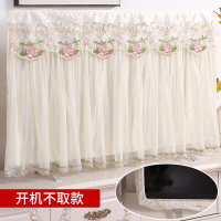 中式液晶电视机套防尘罩新款50寸55寸65挂式开机不取盖布蕾丝|伊梦米-开机不取款 70英寸