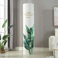 圆形柜机格力美的海尔布艺空调罩套立式圆|大绿叶-高弹全包 格力i铂i酷/小米