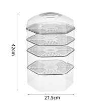 保温菜罩新款家用多功能饭菜防尘防蚊罩餐桌罩剩饭剩菜收纳盖菜罩|[升级加大款]矮2+高2+盖1