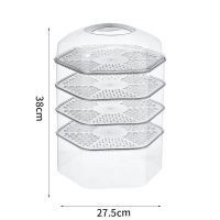 保温菜罩新款家用多功能饭菜防尘防蚊罩餐桌罩剩饭剩菜收纳盖菜罩|[升级加大款]矮3+高1+盖1