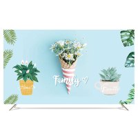 电视机罩防尘罩壁挂式液晶盖布55英寸50曲面65盖布32|直面曲面通用-简单爱情 19英寸(宽46*高32cm)