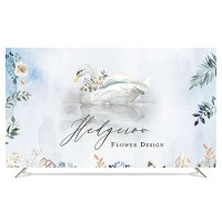 电视机罩防尘罩壁挂式液晶盖布55英寸50曲面65盖布32|直面曲面通用-天鹅湖 52英寸（宽125*高78cm）