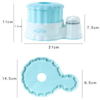 家用多功能纸巾盒客厅茶几收纳盒欧式创意抽纸盒简约|数量买二送一[圆筒带牙签]欧式蓝