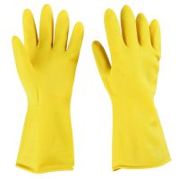 10双南洋乳胶加厚洗碗手套橡胶牛筋耐磨家务厨房防水劳保手套|M中码10双 85克加厚舒适款