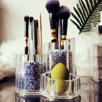 化妆刷收纳筒美妆刷子桶整理盒化妆品收纳盒女眉笔刷具美妆蛋收纳