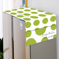 单开门双开门冰箱盖布防尘盖巾北欧风防尘罩滚筒洗衣机罩防|牛油果绿-新品绒布面料 55*140cm单开冰箱/滚筒洗衣机通用