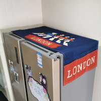 单开门双开门冰箱盖布防尘盖巾北欧风防尘罩滚筒洗衣|伦敦 55*140cm单开冰箱/滚筒洗衣机通用