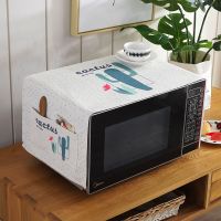 微波炉罩通用美的格兰仕防尘烤箱套盖布电烤箱防水防油烟布艺卡通|仙人掌1 冰箱/洗衣机通用140*55cm