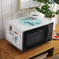 微波炉罩通用美的格兰仕防尘烤箱套盖布电烤箱防水防油烟布艺卡通|仙人掌2 冰箱/洗衣机通用140*55cm