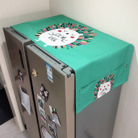 单开门双开门冰箱盖布防尘盖巾北欧风防尘罩滚筒洗衣|刺猬 60*170cm双开门冰箱通用