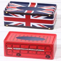 抽纸盒家用客厅简约可爱纸巾盒小创意欧式餐厅茶几铁皮|经典款:米字旗+红汽车 马口铁