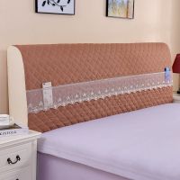 全包夹棉床头罩简约现代弹力床头套实木软包布艺床头防尘罩|棉布款咖色 2米