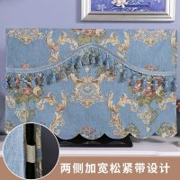电视机罩防尘罩盖巾43寸55寸50寸65寸家用挂式液晶电视套盖布|B款-锦玉蓝色 46英寸