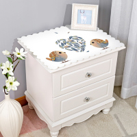 纯色简约现代床头柜罩盖布防水防尘电视柜桌布pvc梳妆台布长方形|比翼小鸟 鞋柜:42*80