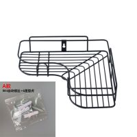 免打孔无痕卫生间浴室厨房置物架三角架厕所挂壁式吸盘家用收纳架|爱心型角架(螺丝打孔.) [简欧纯白色]