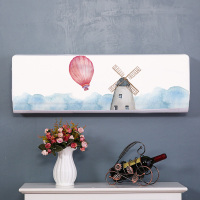 空调罩套挂式格力美的1.5p通用海尔室内机防尘罩家用北欧全包|气球风车(K) 86*30*18(适合1p-1.5p)