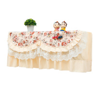 空调罩挂机防尘罩开机不取格力海尔美的通用布艺蕾丝家用卧室1.5p|邂逅米色 大1.5-2p(长92厚24