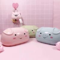 粉色少女心猪猪卡通个性小号创意粉色肥皂盒萌|7.肥皂盒(1粉1蓝)