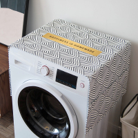 北欧简约棉麻万能盖巾滚筒洗衣机盖布单开门冰箱罩微波炉布艺防尘|X3002 35*95CM烤箱微波炉通用