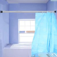 晾衣杆伸缩窗帘杆免打孔落地阳台挂衣杆浴帘杆衣|25口径白杆[代普通款] 2.6-3.1米(50%人爱买)