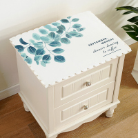 床头柜盖布欧式简约布艺盖巾微波炉防尘罩电视机套罩冰箱防尘布|床头柜盖布-常青藤 60*50cm