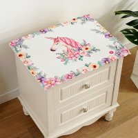 床头柜盖布欧式简约布艺盖巾微波炉防尘罩电视机套罩冰箱防尘布|床头柜盖布-独角兽 60*40cm