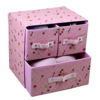 内衣收纳盒抽屉式装文胸袜子内裤的盒子布艺可折叠收纳箱整理箱