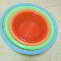 圆形塑料水果篮子沥水收纳筐收纳周转熟料摔不烂麻辣烫洗菜篮