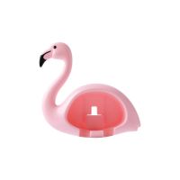 火烈鸟情侣牙刷架吸壁式卡通可爱牙刷挂卫生间家用两口牙刷置物架|粉色(单个装) 标配