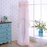 空调防尘罩格力空调罩立式柜机圆柱美的圆柱形开机不取防尘空调套|花儿朵朵-粉 美的云行/俊行/慧行/皓行/睿行