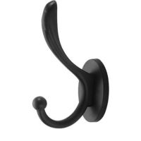 衣帽钩包包挂钩强力墙壁粘钩门后浴室厨房免打孔粘胶贴多功能挂钩|金典黑 4个装