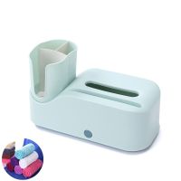 多功能纸巾盒欧式客厅茶几家用创意餐厅高档卧室简约遥控器收纳盒|北欧绿[赠干发毛巾1条颜色随机]