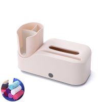 多功能纸巾盒欧式客厅茶几家用创意餐厅高档卧室简约遥控器收纳盒|藕粉色[赠干发毛巾1条颜色随机]