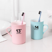 创意漱口杯带刷牙杯情侣牙刷杯结婚洗漱杯套装塑料杯牙缸杯|1314对杯